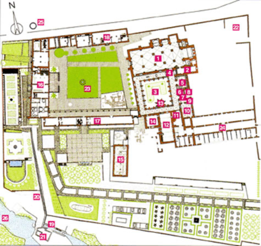 Plano del monasterio de Rueda