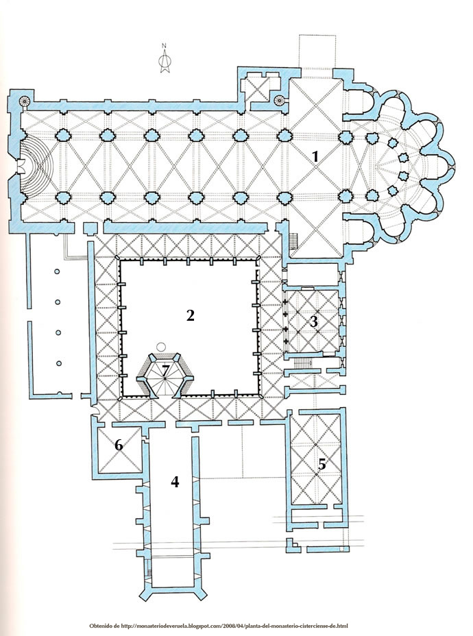 Plano monasterio de Veruela