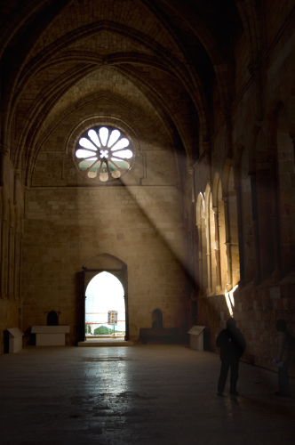 Refectorio monasterio Huerta vista interior fachada occidental