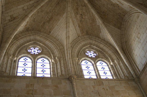 Refectoriode Monasterio de Huerta ventanas superiores de la fachada oriental