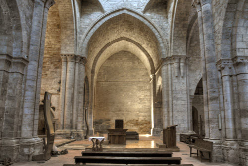 Crucero desde el lado norte de la iglesia de Valbuena
