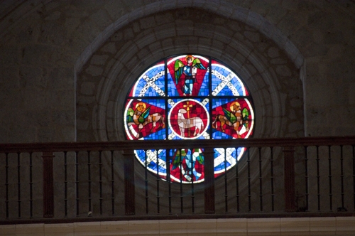 Oculo de la fachada occidental de la iglesia de Valbuena