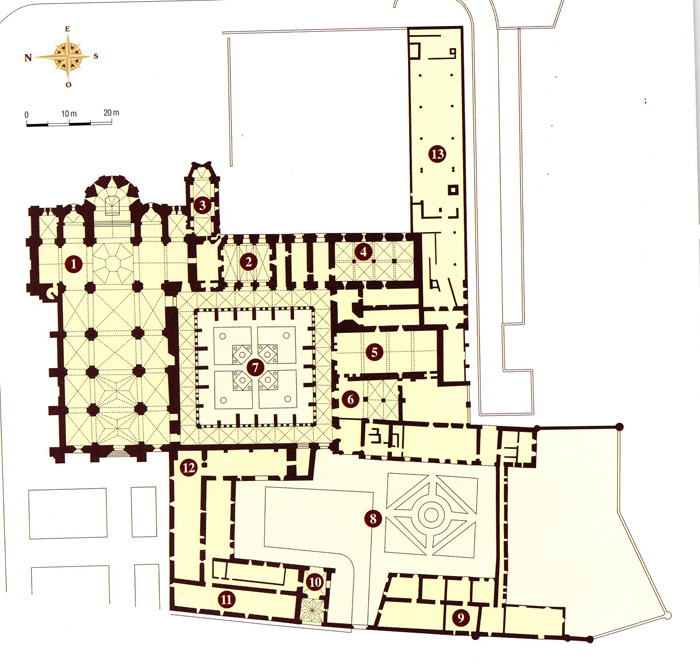 Plano monasterio de Valbuena