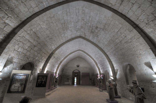 Refectorio desde el lado sur monasterio de Vallbuena