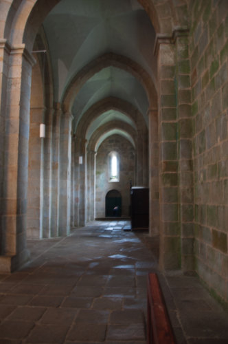 Nave del evangelio de la iglesia de Armenteira